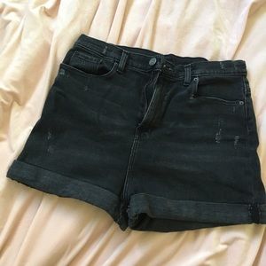 BDG Black Mom High Rise Shorts